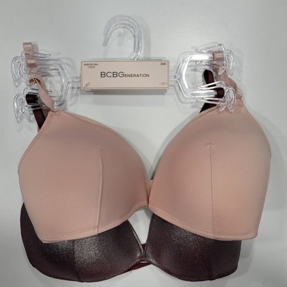 BCBGeneration Bra Set Red Shimmer & Blush Pink